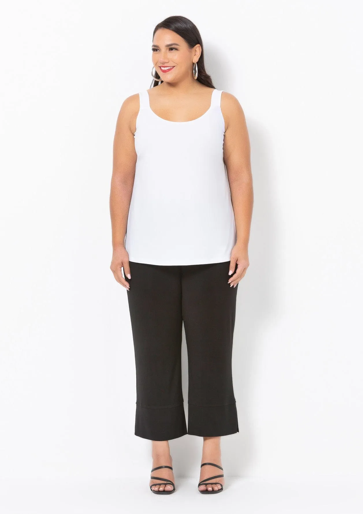 1006 Wide Crop Jersey Pant