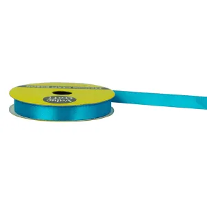 10mm Turquoise Polyester Satin Ribbon 10m