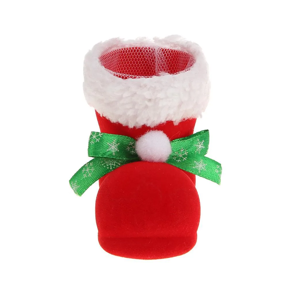 5pcs Cute Candy Holder Bag Boot Christmas Home New Year Xmas Stocking Decor