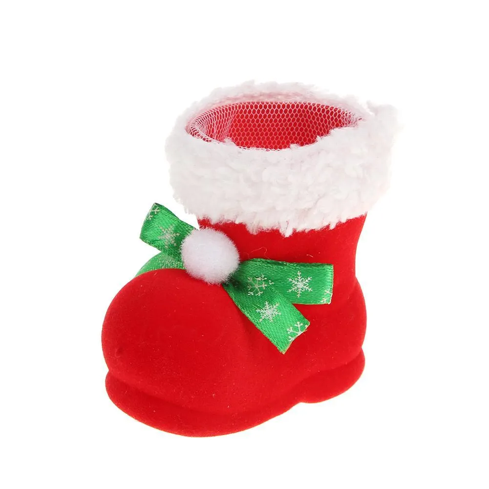 5pcs Cute Candy Holder Bag Boot Christmas Home New Year Xmas Stocking Decor