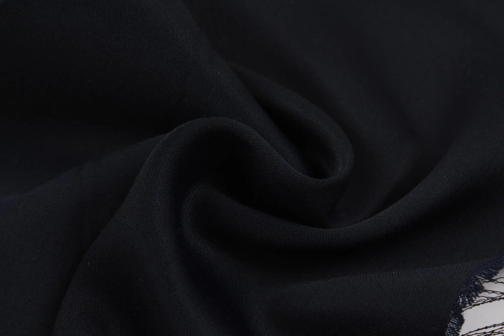 Acetate and Ecovero Viscose Shiny Satin - Navy