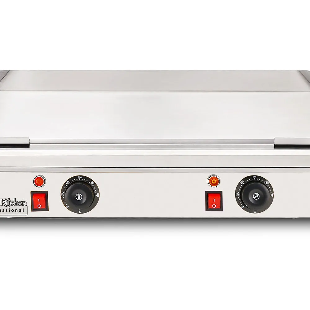 ALDKitchen Flat Top Griddle | Teppanyaki Grill with Single or Dual Thermostat | Manual | Stainless Steel