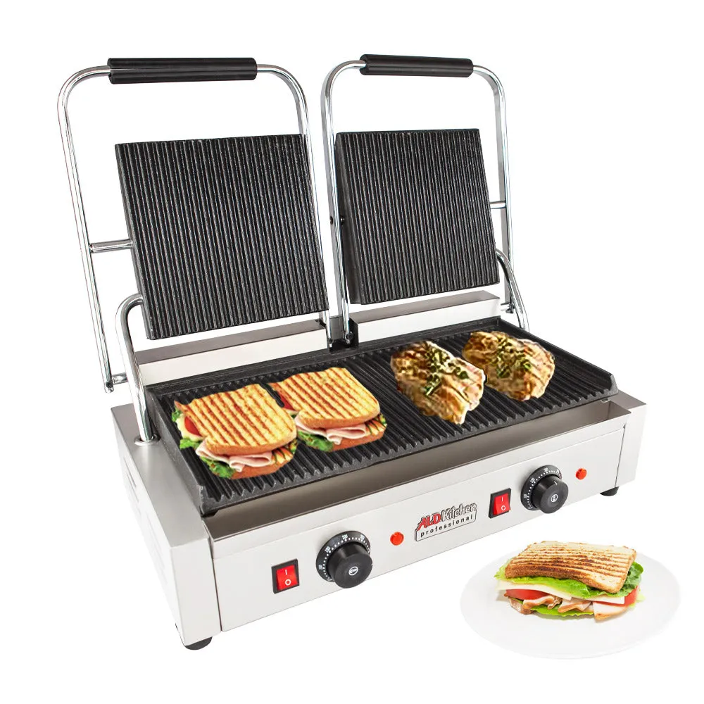 ALDKitchen Panini Sandwich Press Grill | Durable Construction with Adjustable Temperature Control ALDKitchen