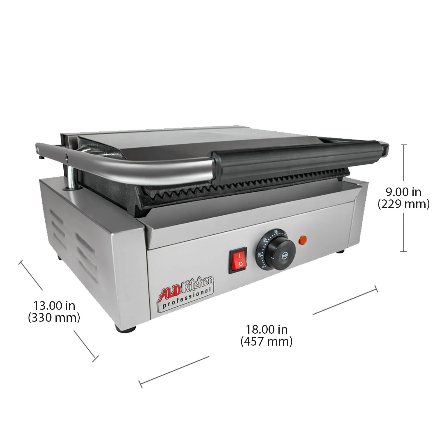 ALDKitchen Panini Sandwich Press Grill | Durable Construction with Adjustable Temperature Control ALDKitchen