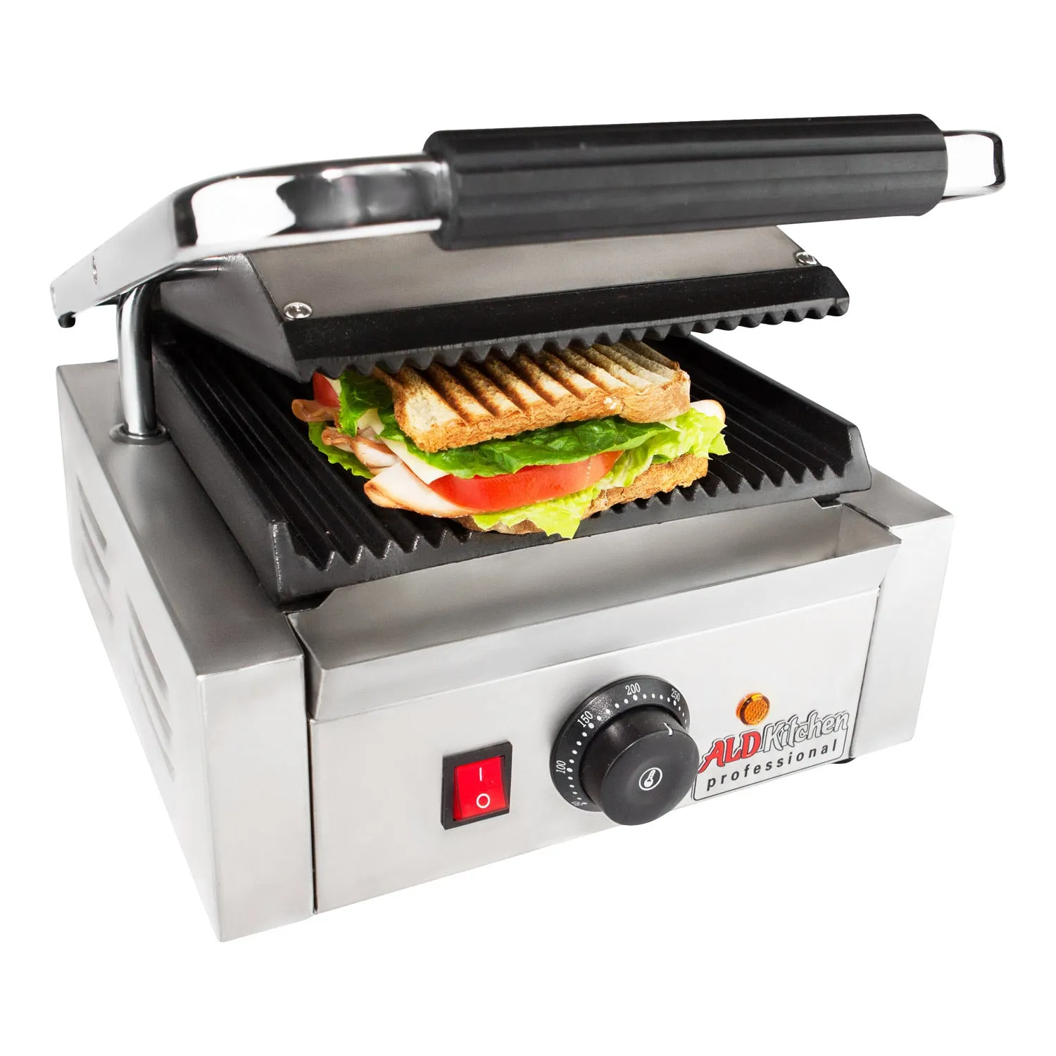 ALDKitchen Panini Sandwich Press Grill | Durable Construction with Adjustable Temperature Control ALDKitchen