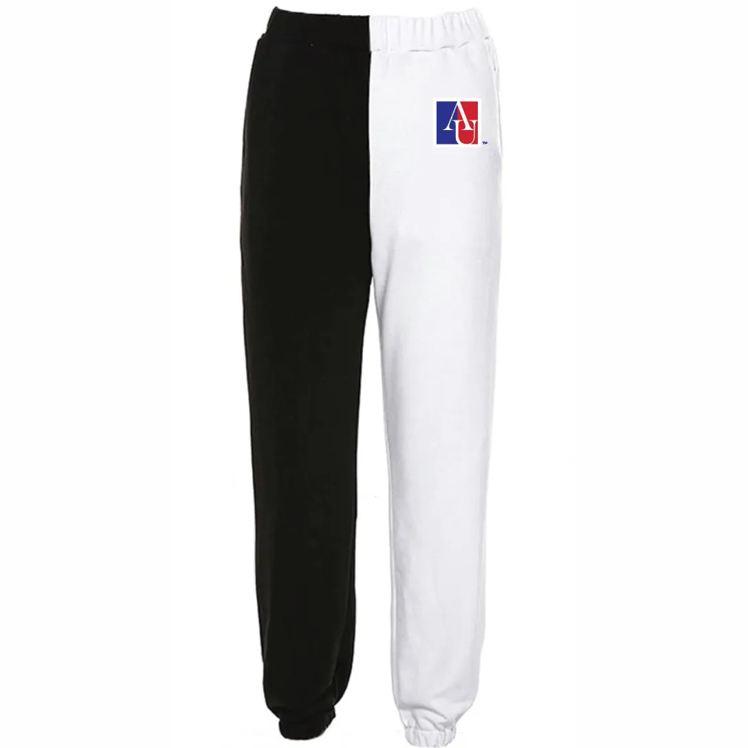 American University Two Tone Sweatpants