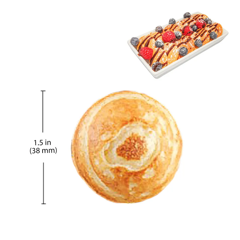 AP-543 Mini Dutch Pancake Maker | Poffertjes Iron | 50 Mini Pancakes | Nonstick Double Pan