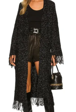 Autumn Cashmere - Fringe Duster in Tuxedo