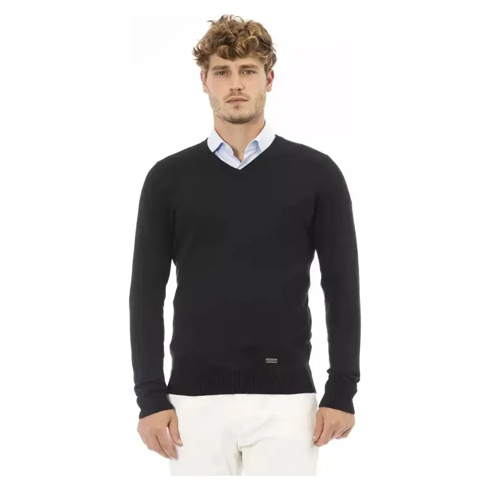 Baldinini Trend Black Modal Men Sweater