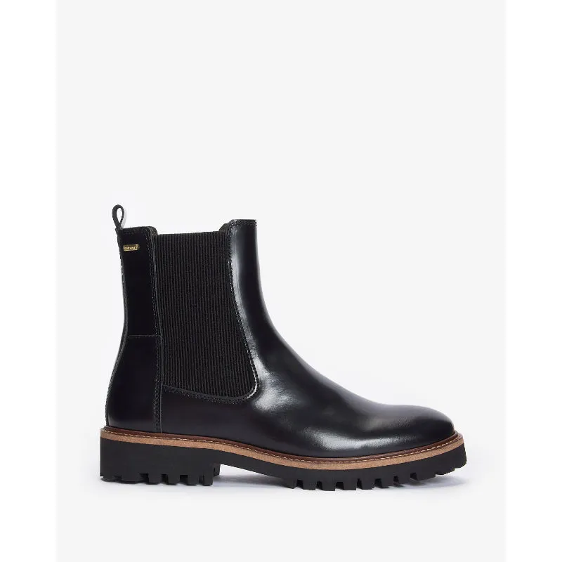 Barbour Harmby Ladies Chelsea Boot - Black Polido