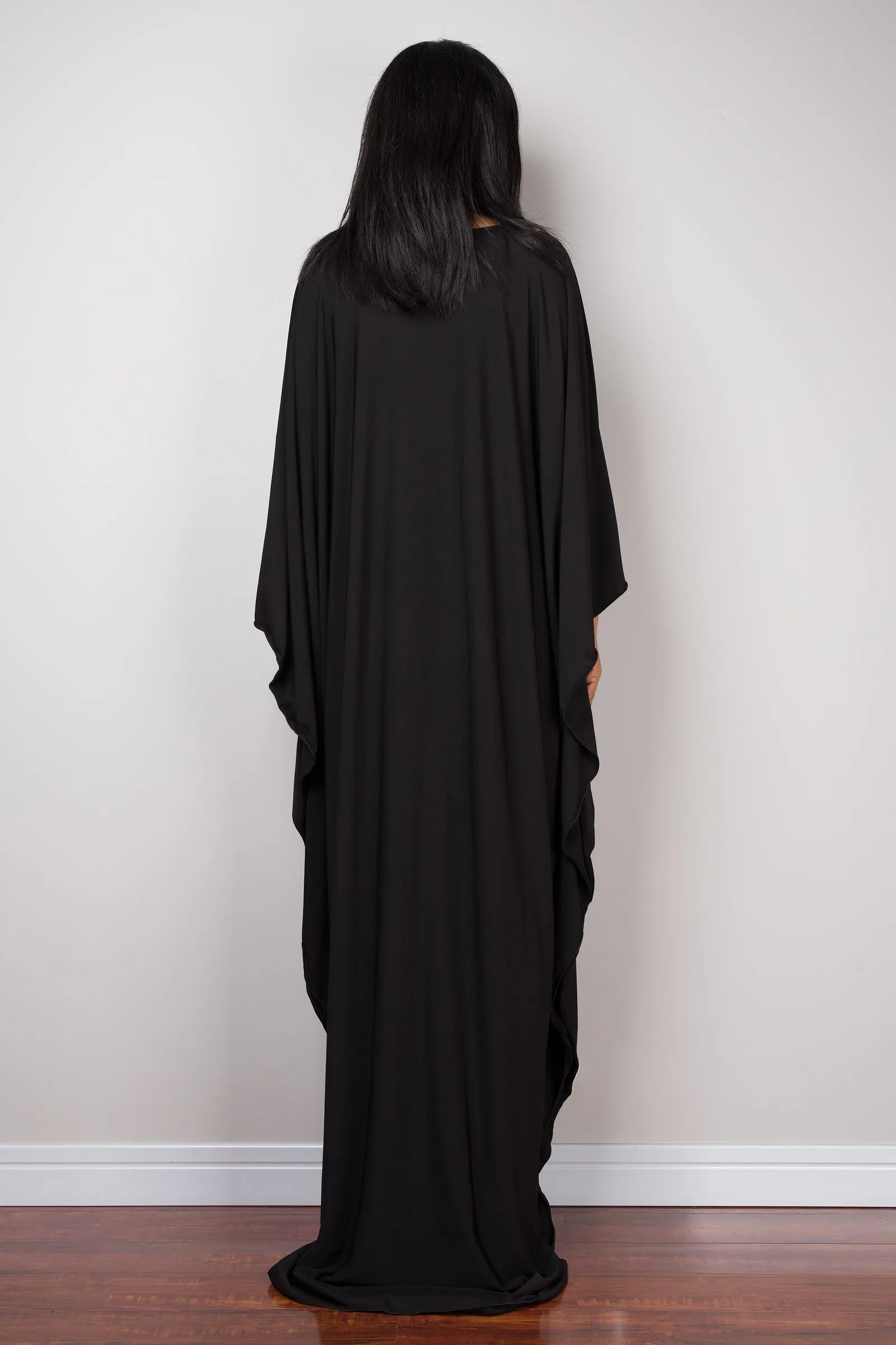 Black kaftan dress