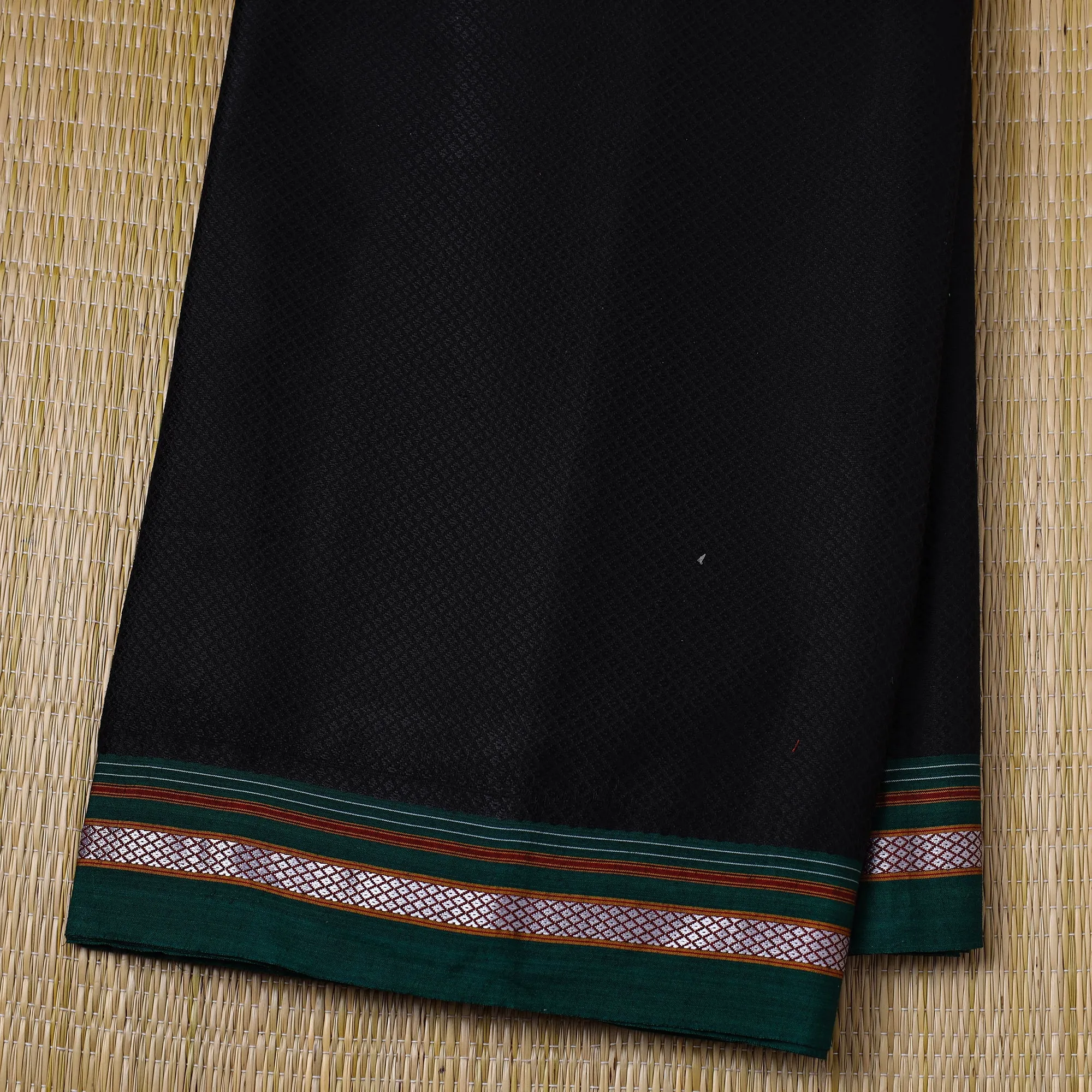 Black - Traditional Khun Weave Cotton Fabric 06