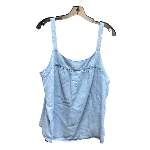 Blue Denim Top Sleeveless Gap, Size L