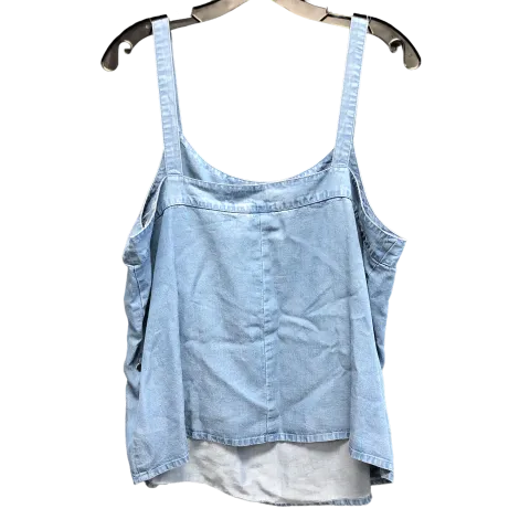 Blue Denim Top Sleeveless Gap, Size L