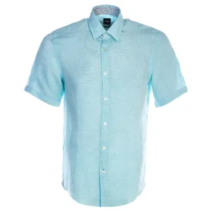 BOSS Luka_2 Short Sleeve Shirt in Mint