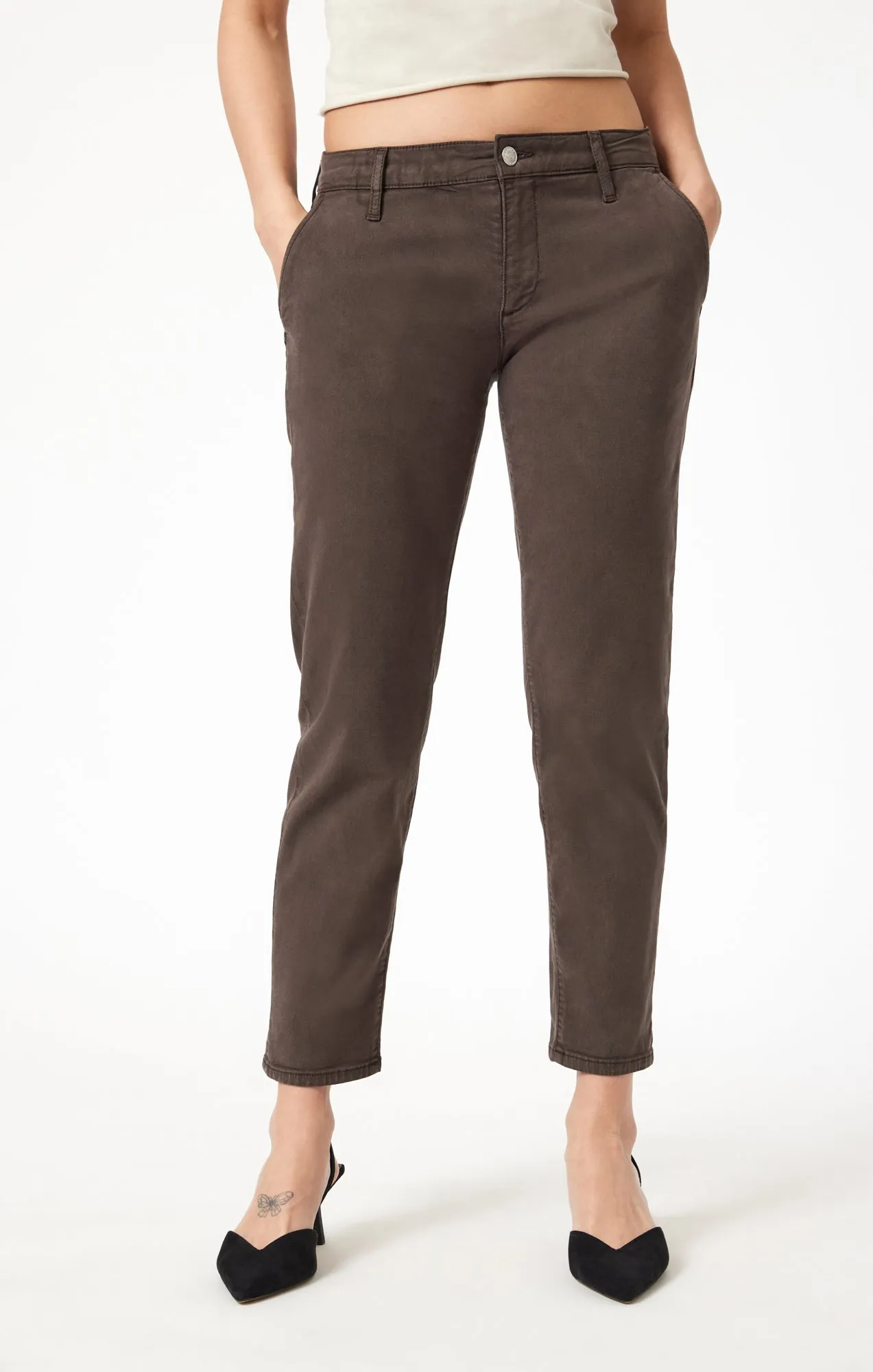 BROOKE SLIM CHINO IN OAK LUXE TWILL