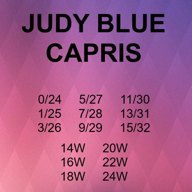 CLEARANCE - Judy Blue Capris - Style #82390 - #3684-3695