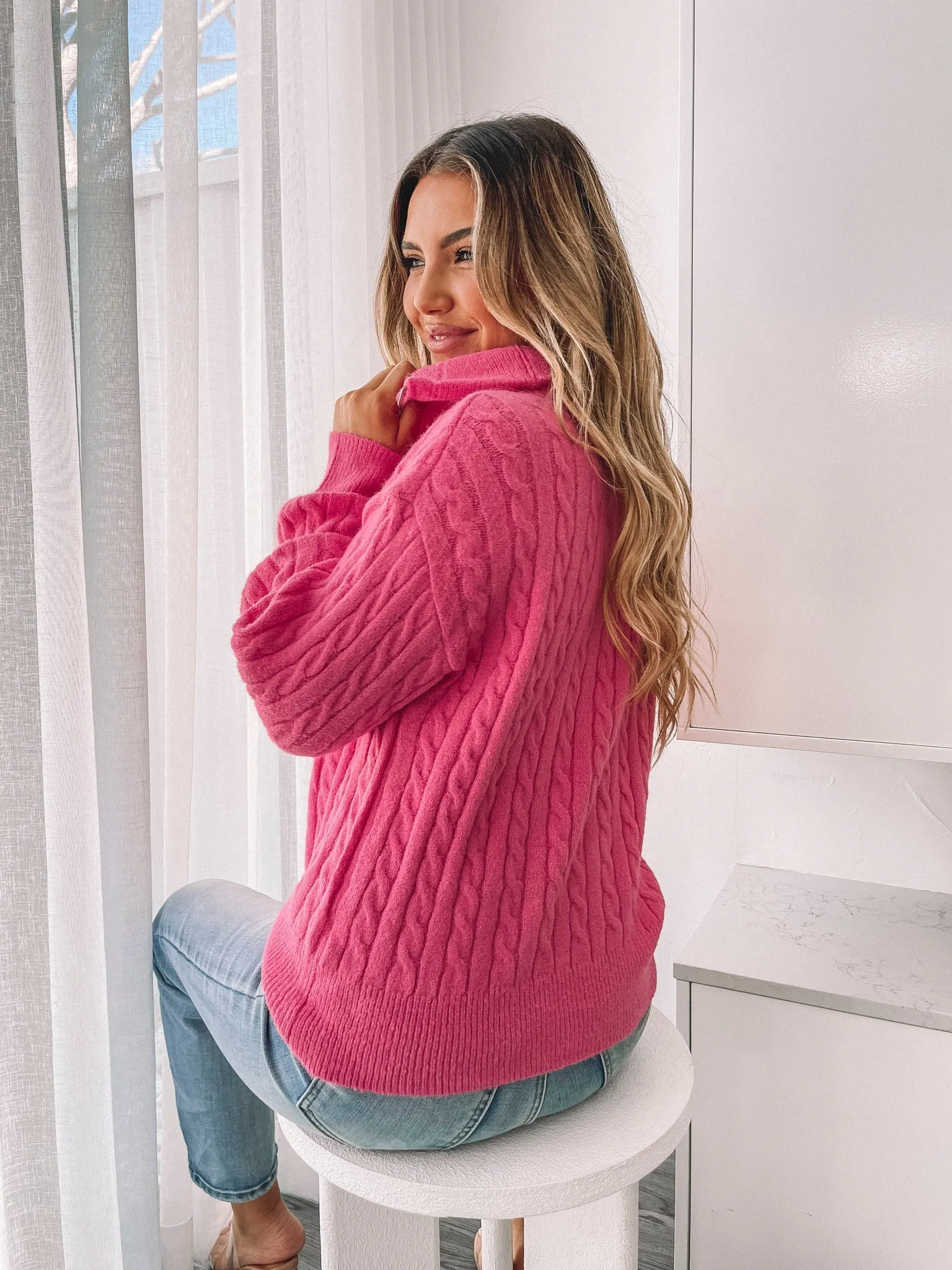 Diza Knit - Fuchsia