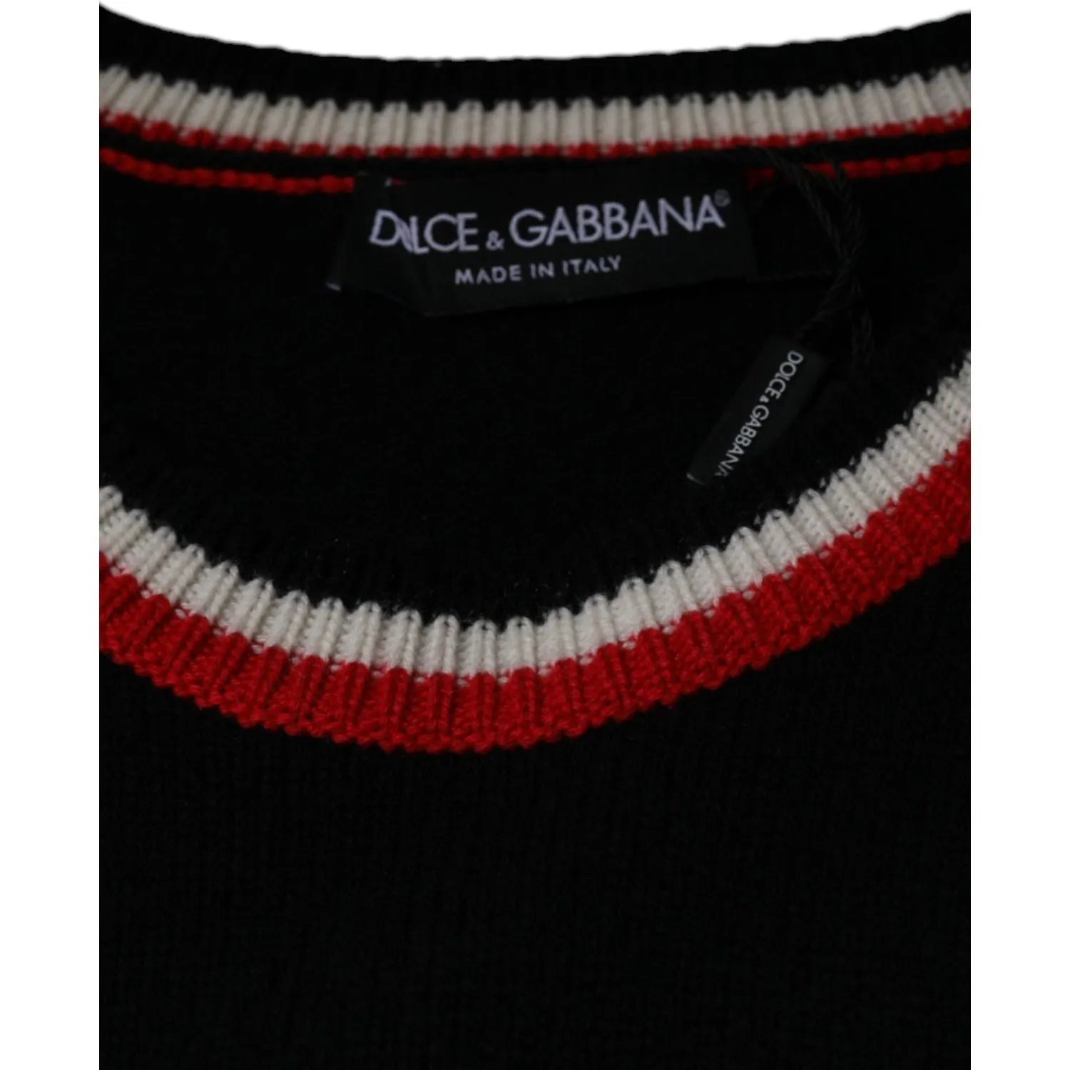 Dolce & Gabbana Black Cashmere Pig of the Year Pullover Sweater