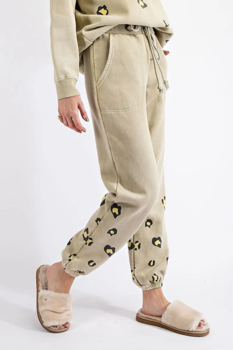 EB40461 LEOPARD PRINT SWEATPANT