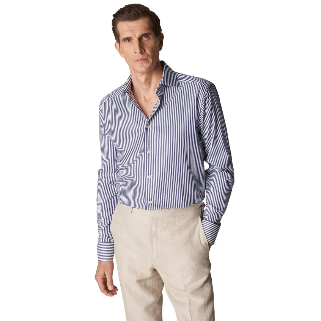 ETON Bengal Stripe Royal Twill Shirt Contemporary Fit NAVY