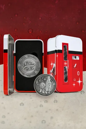 Fallout Nuka-Cola Coin in Mini Fridge Tin