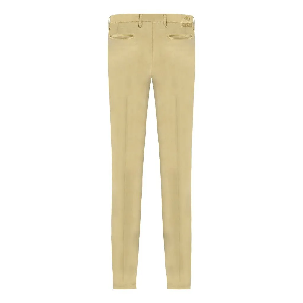 FRADI Satin Cotton Stretch Chino MILITARY GREEN REG