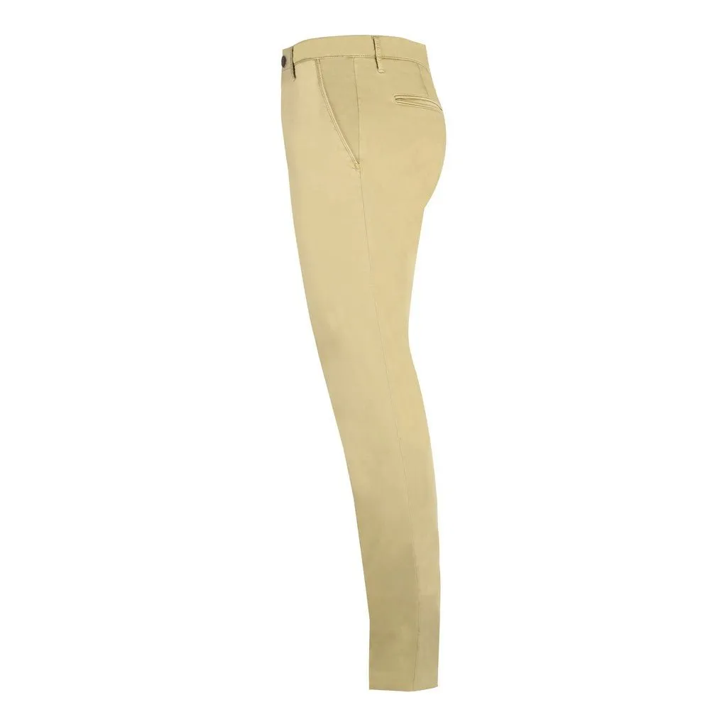 FRADI Satin Cotton Stretch Chino MILITARY GREEN REG