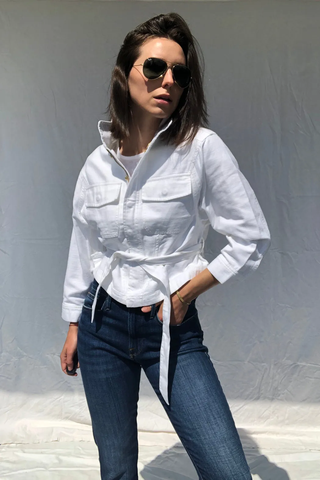 FRAME - Twisted Shirt Jacket