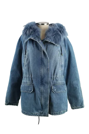 Fur Lined Denim Jacket