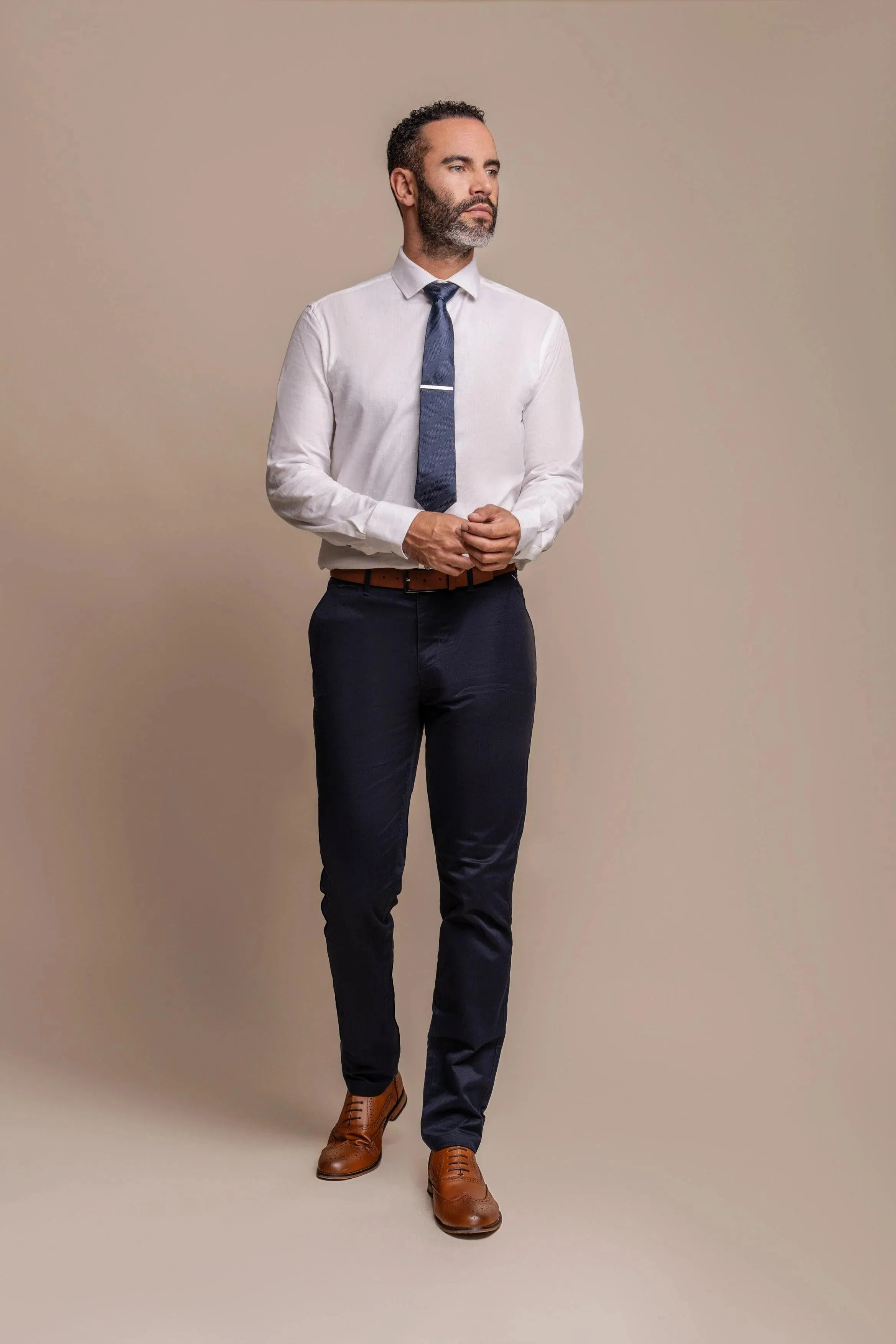 Gaston Sage with Dakota Navy Chino