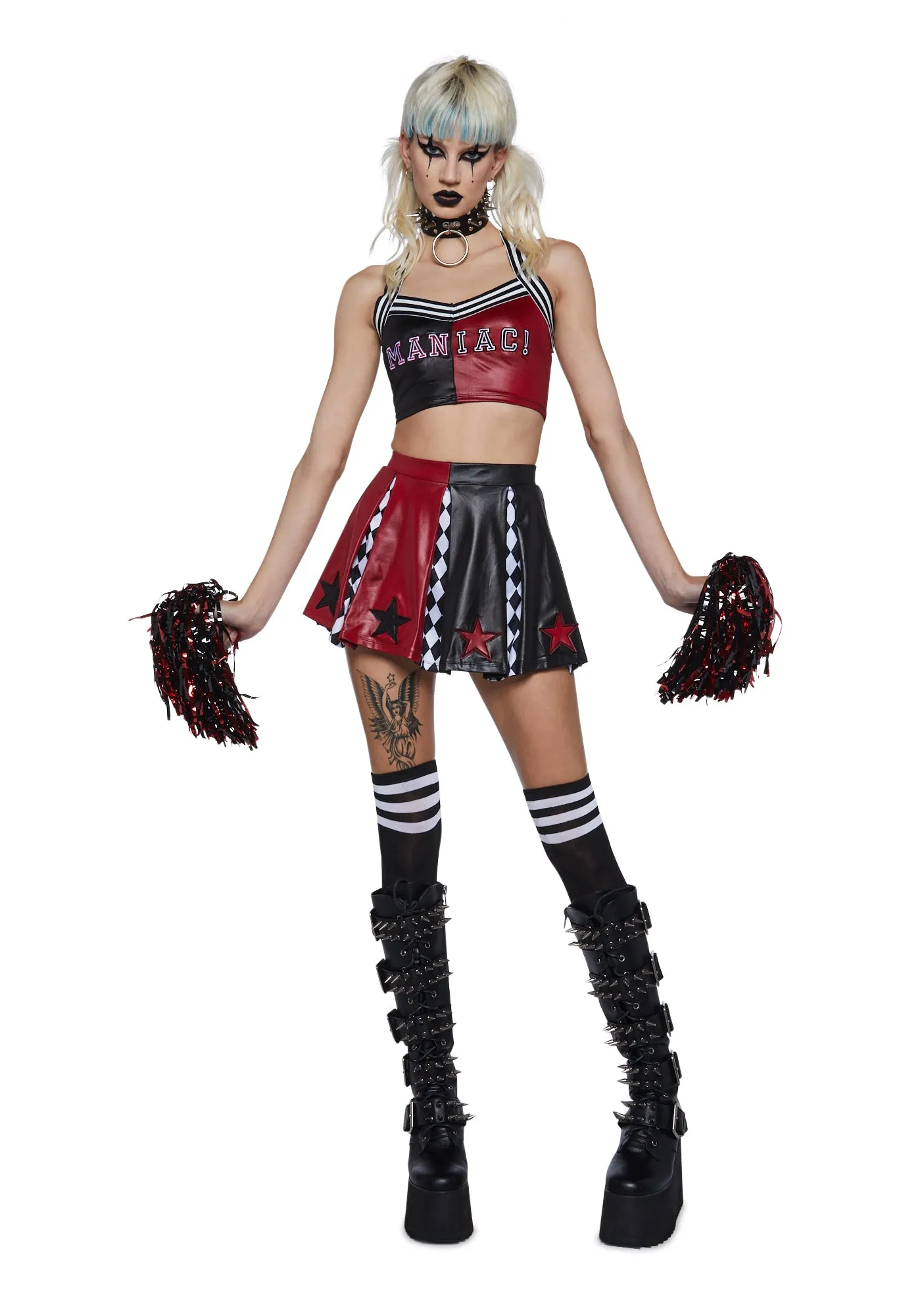 Harlequin Dreams Cheerleader Costume