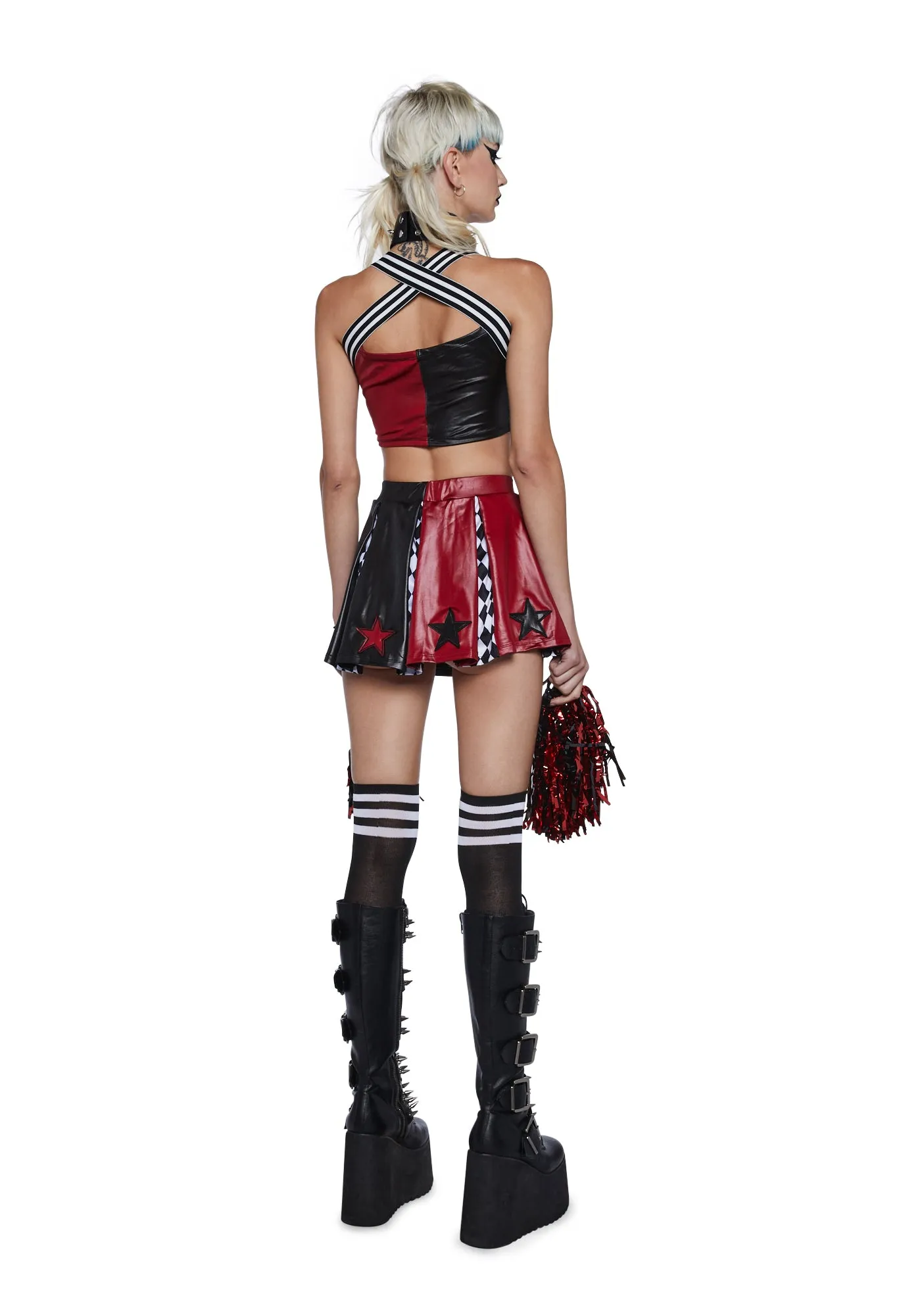 Harlequin Dreams Cheerleader Costume