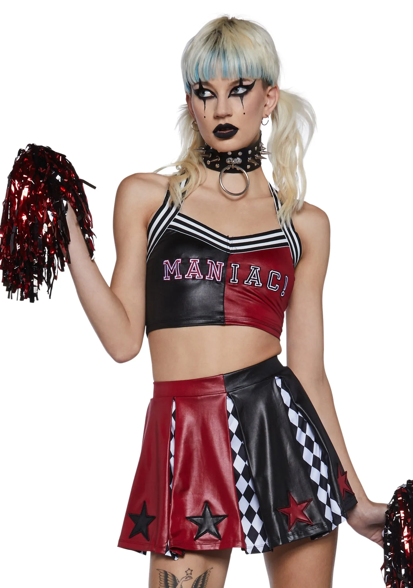 Harlequin Dreams Cheerleader Costume