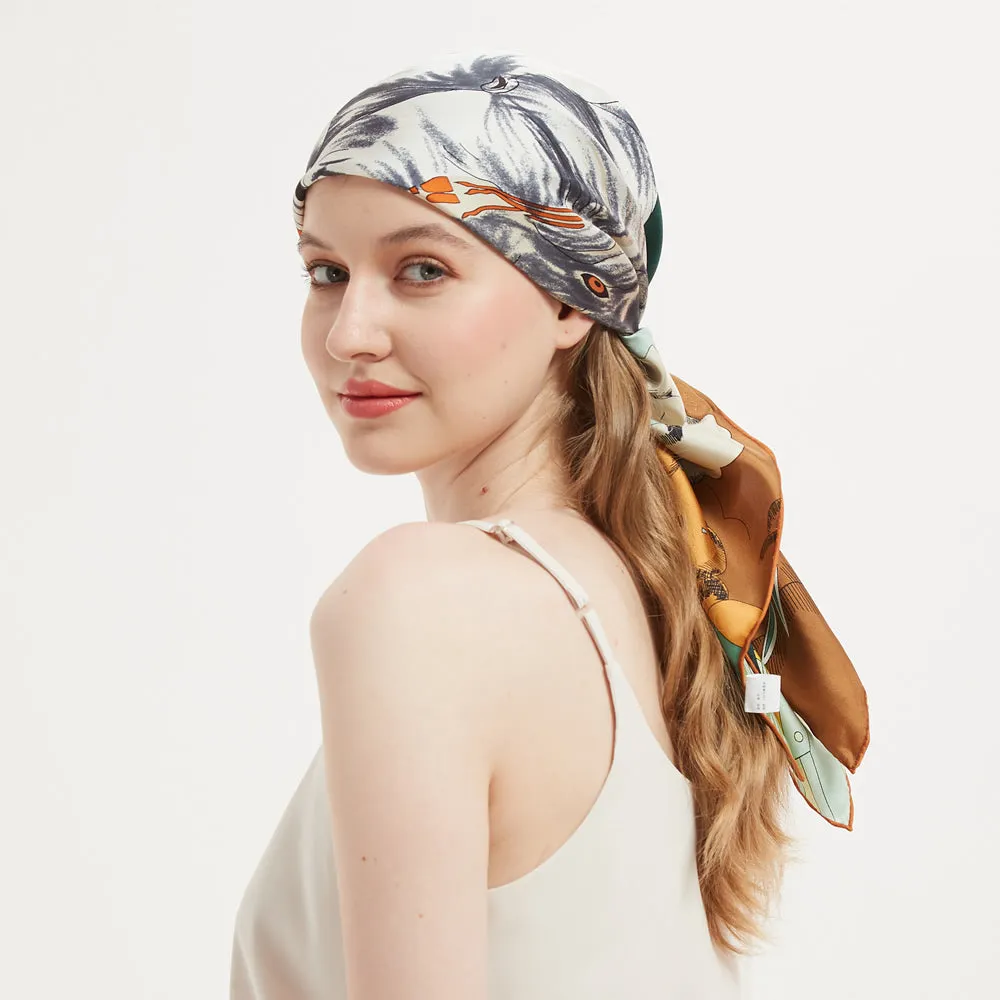 Jungle Silk Twill Head Scarf 90