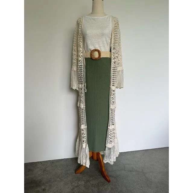 La Vie Boheme Duster - Cream Longline