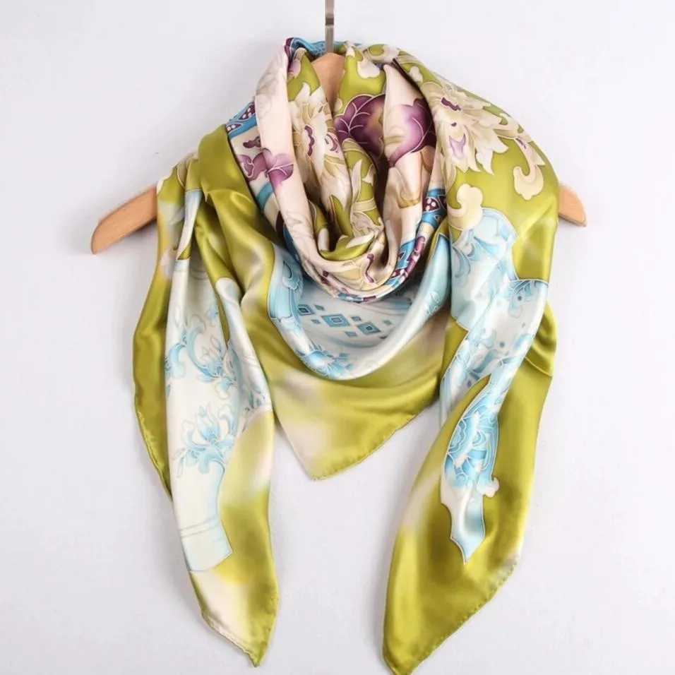 Limited Edition Hand Painted Silk Scarf| Yellow