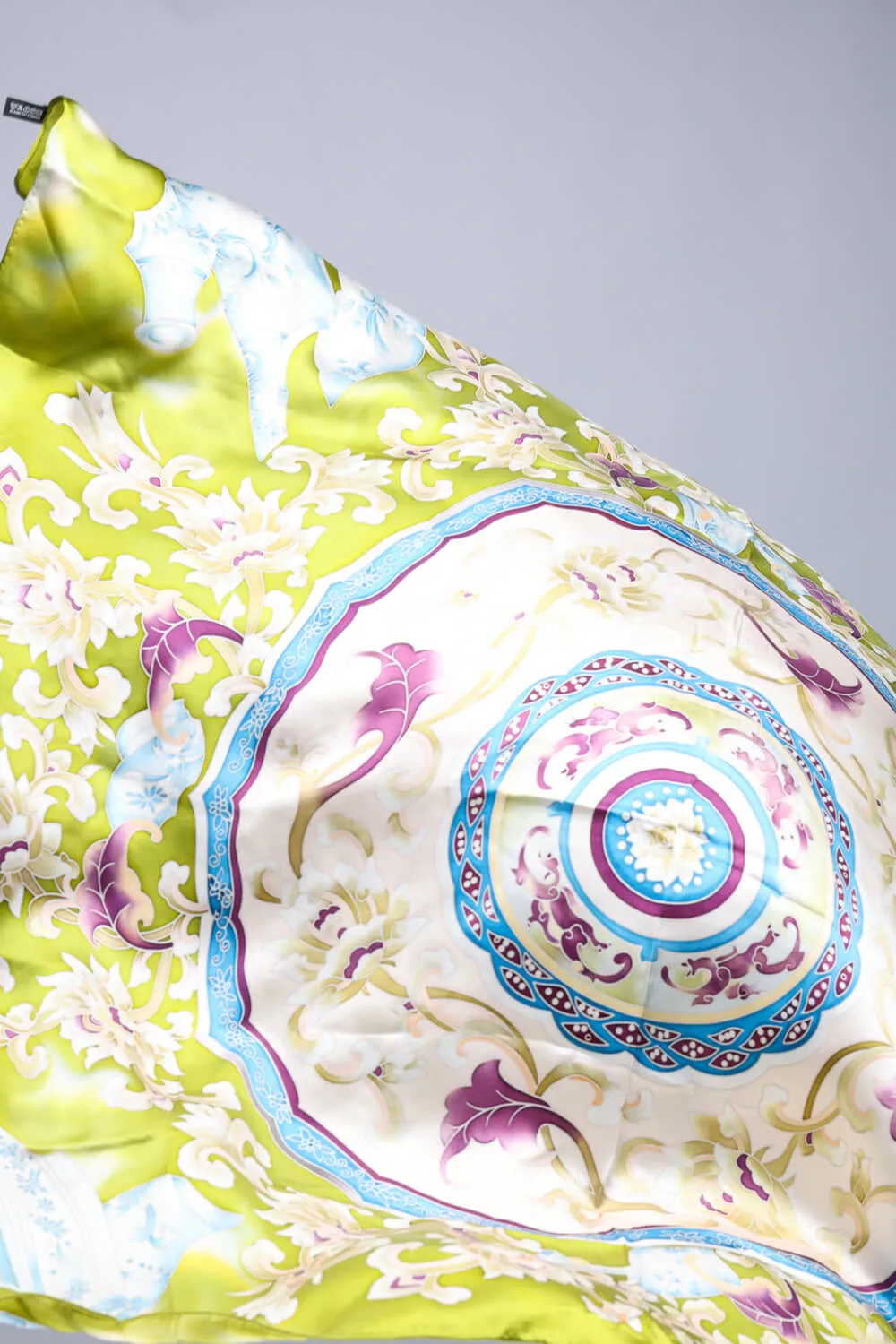 Limited Edition Hand Painted Silk Scarf| Yellow