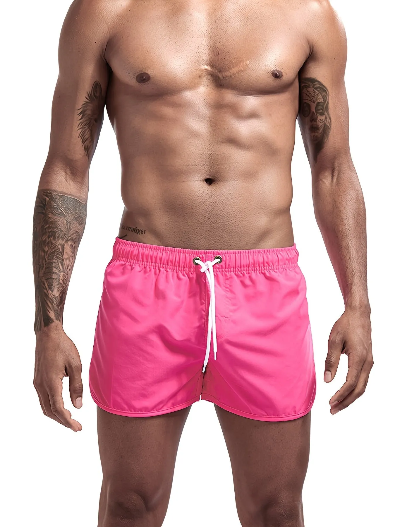 Men's Casual Drawstring Beach Shorts