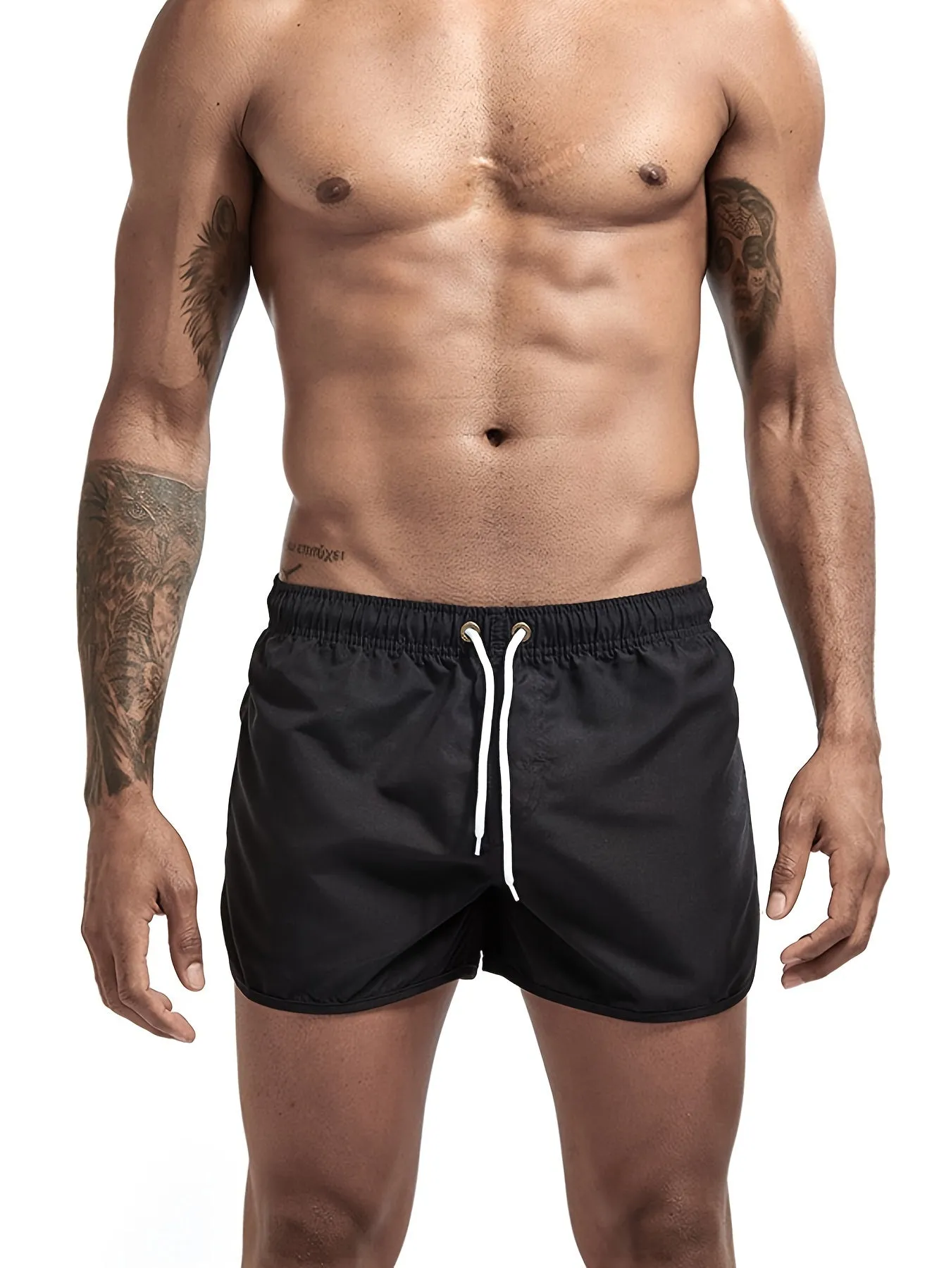 Men's Casual Drawstring Beach Shorts