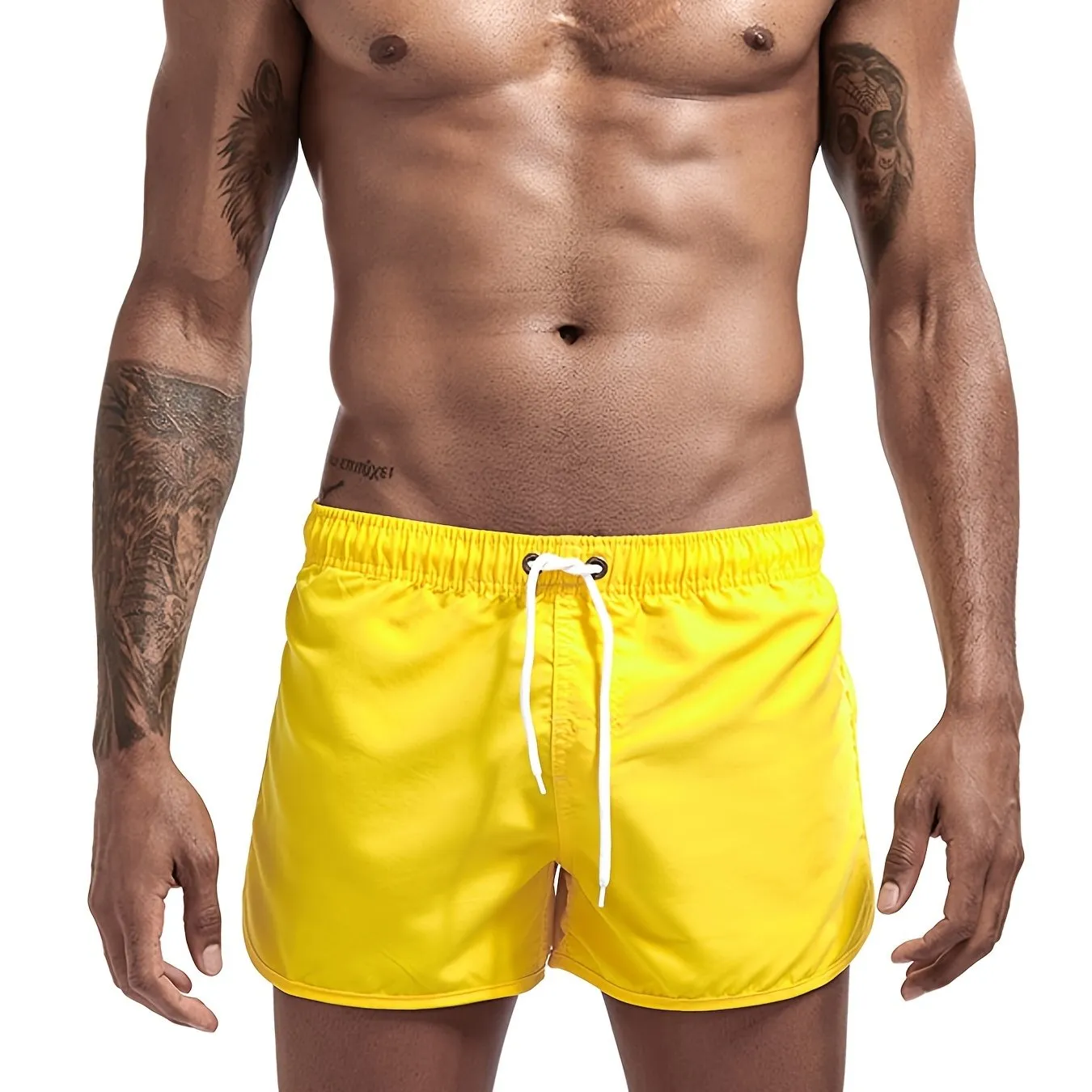 Men's Casual Drawstring Beach Shorts