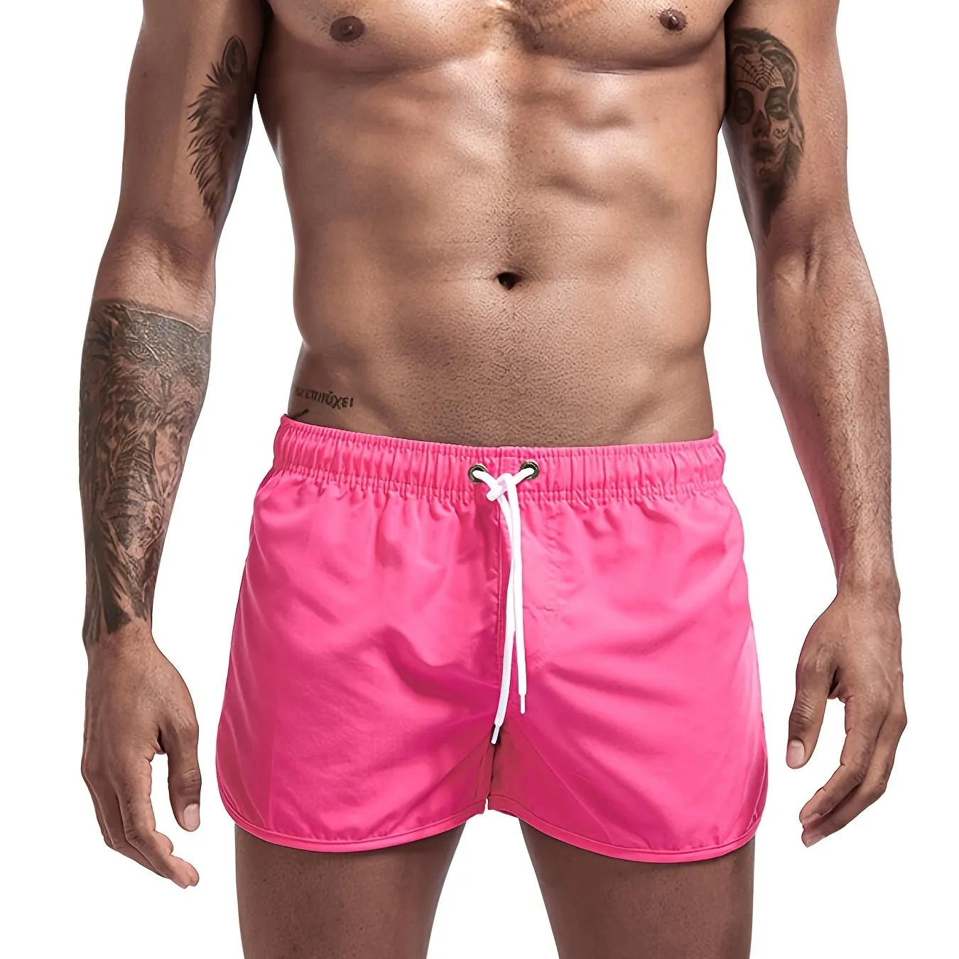 Men's Casual Drawstring Beach Shorts