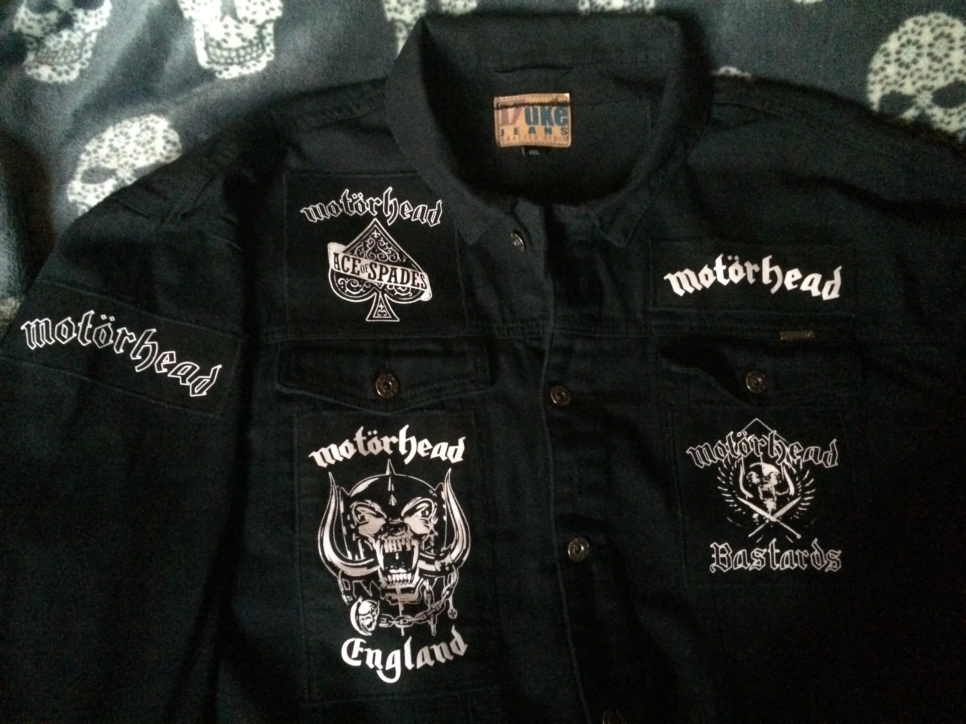 Motörhead Road Crew Denim Vest Cut-Off Battle Jacket Everything Louder