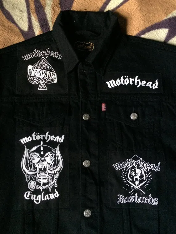 Motörhead Road Crew Denim Vest Cut-Off Battle Jacket Everything Louder