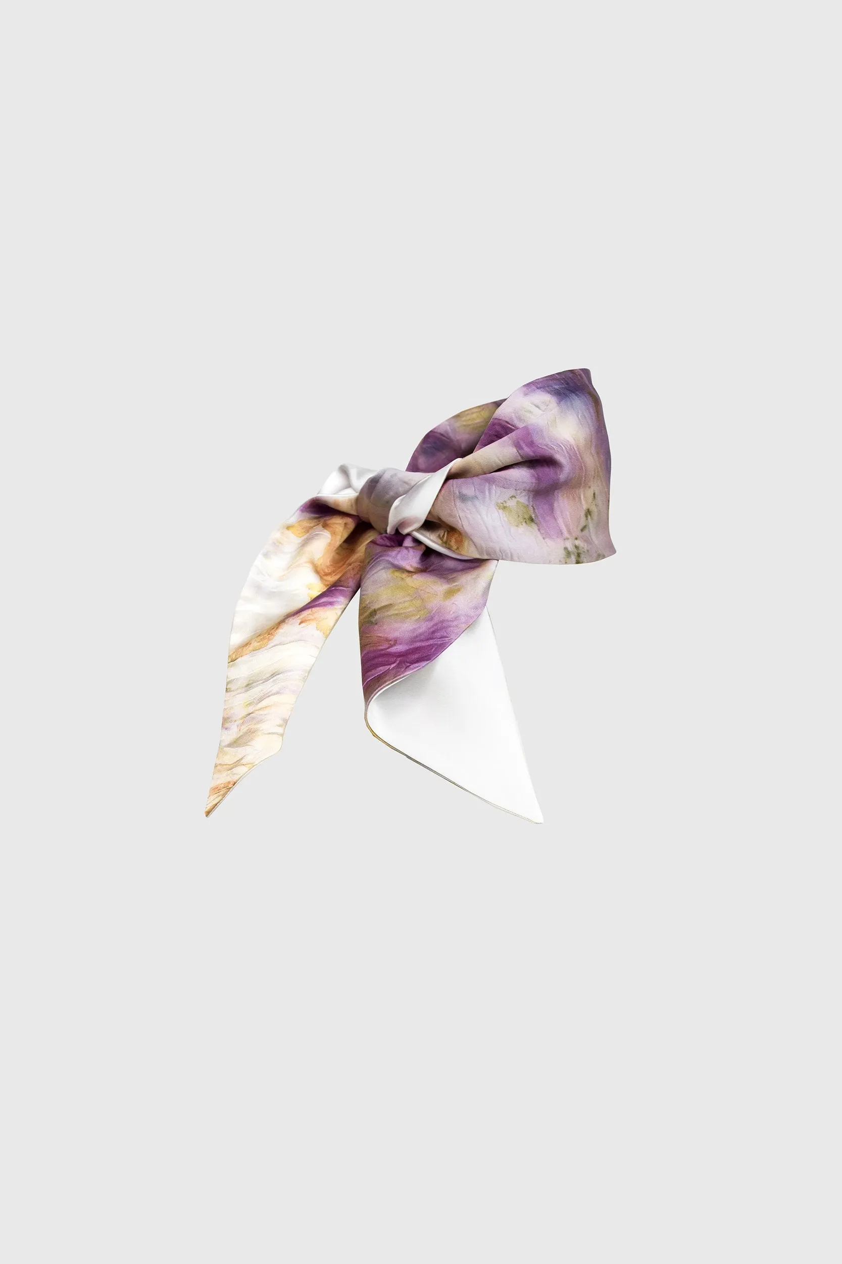 Natural Print Scarf - Purple orange