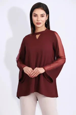 Panelled Long Sleeve Top