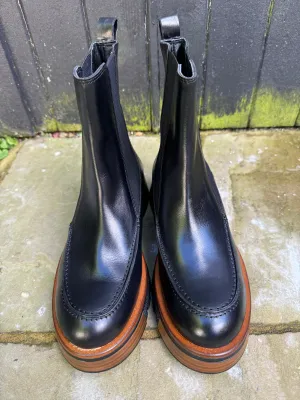 Pons Quintana Black Leather Chelsea Boot