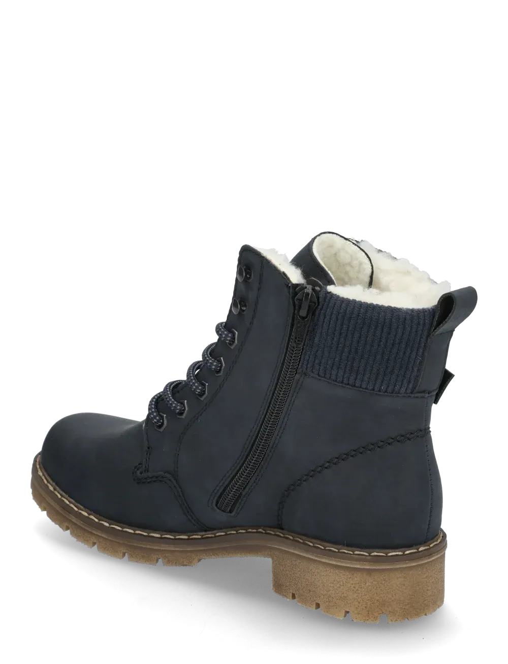 Rieker Y9102-14 Lugano Navy Blue Tex Walking Ankle Boots