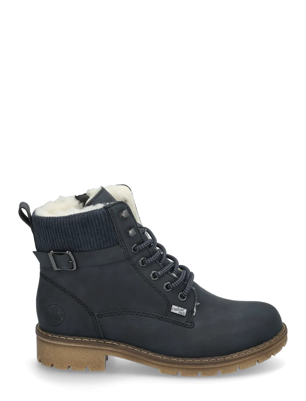 Rieker Y9102-14 Lugano Navy Blue Tex Walking Ankle Boots