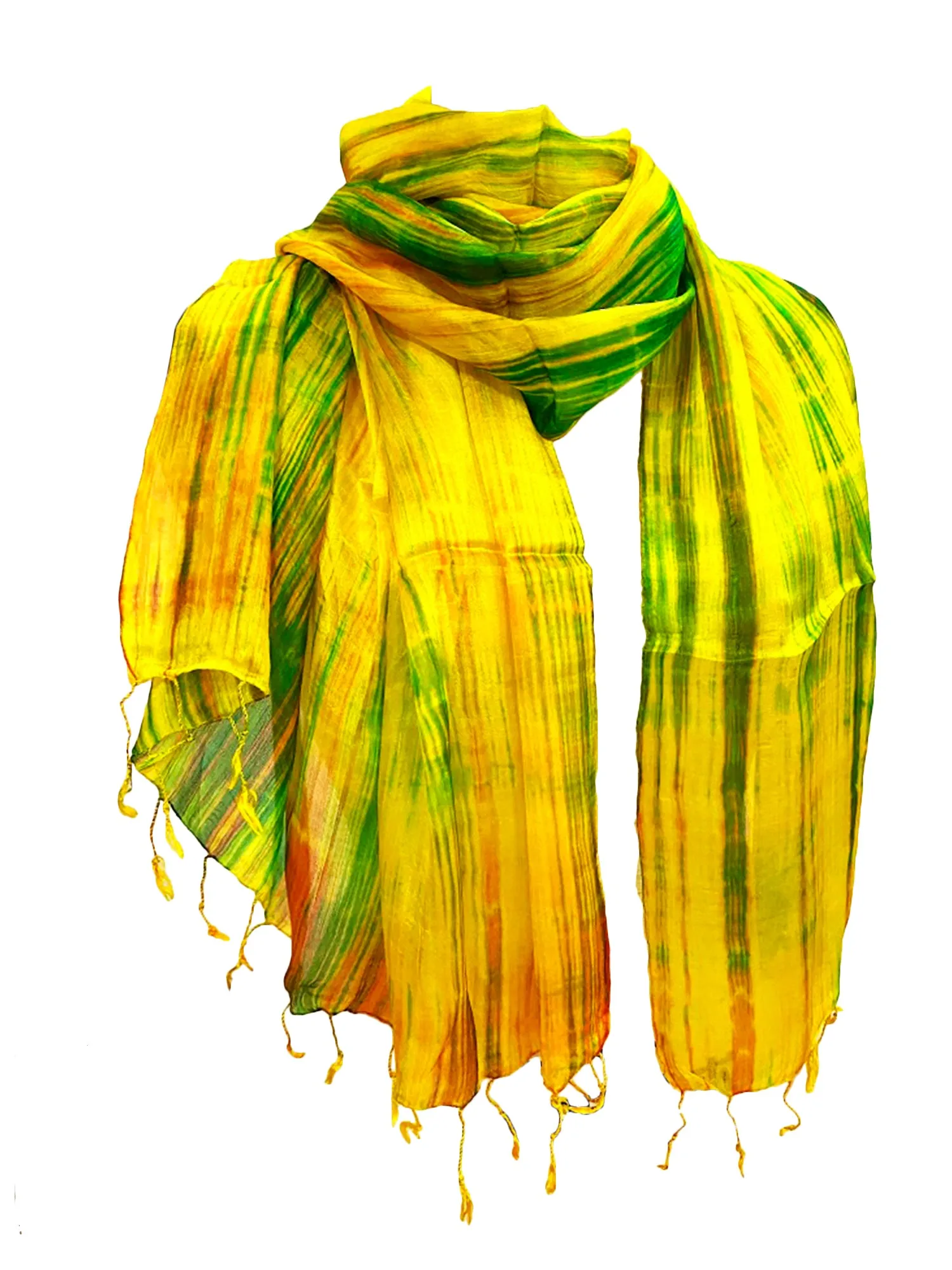 SILK SCARF YELOW